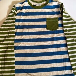 Hanna Andersson 140 Boys 10 Long Sleeve Striped Shirt